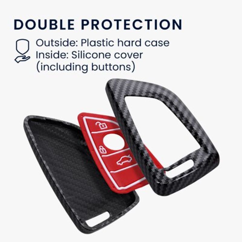 Auto si Moto - Electronice auto - Accesorii electronice auto - Husa Cheie Auto pentru BMW, 3 Butoane, Smart Key, Kwmobile, Plastic, Multicolor, 56724.01 - Infinity.ro