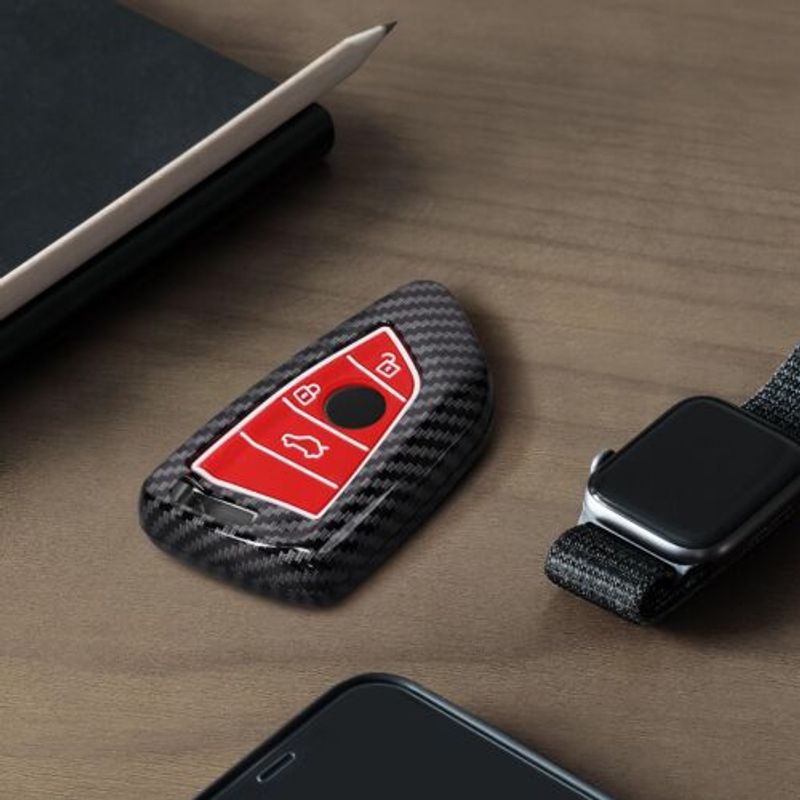 Auto si Moto - Electronice auto - Accesorii electronice auto - Husa Cheie Auto pentru BMW, 3 Butoane, Smart Key, Kwmobile, Plastic, Multicolor, 56724.01 - Infinity.ro