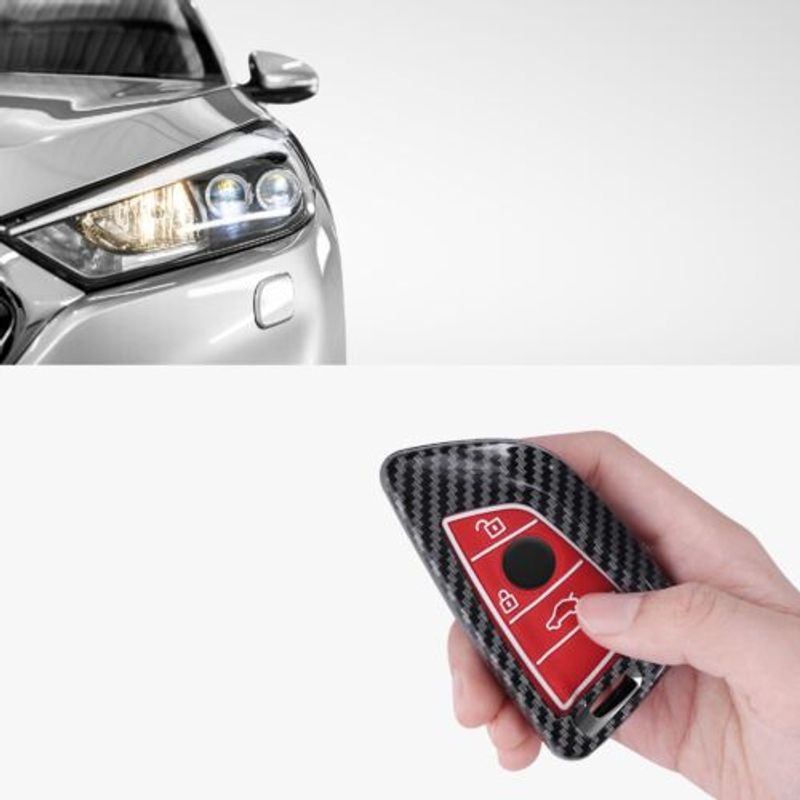 Auto si Moto - Electronice auto - Accesorii electronice auto - Husa Cheie Auto pentru BMW, 3 Butoane, Smart Key, Kwmobile, Plastic, Multicolor, 56724.01 - Infinity.ro