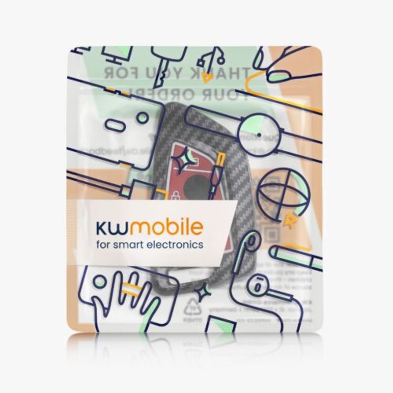 Auto si Moto - Electronice auto - Accesorii electronice auto - Husa Cheie Auto pentru BMW, 3 Butoane, Smart Key, Kwmobile, Plastic, Multicolor, 56724.01 - Infinity.ro