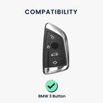 Auto si Moto - Electronice auto - Accesorii electronice auto - Husa Cheie Auto pentru BMW, 3 Butoane, Smart Key, Kwmobile, Plastic, Multicolor, 56724.01 - Infinity.ro