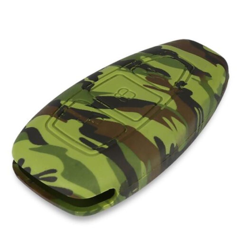 Auto si Moto - Electronice auto - Accesorii electronice auto - Husa Cheie Auto pentru Ford, 3 Butoane, Keyless Go, Silicon, Verde, 44708.02 - Infinity.ro