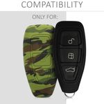 Auto si Moto - Electronice auto - Accesorii electronice auto - Husa Cheie Auto pentru Ford, 3 Butoane, Keyless Go, Silicon, Verde, 44708.02 - Infinity.ro