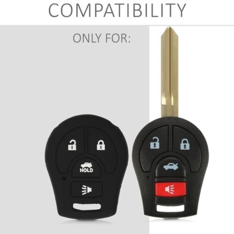 Auto si Moto - Electronice auto - Accesorii electronice auto - Husa Cheie Auto pentru Nissan, 4 Butoane, Silicon, Negru, 49187.01 - Infinity.ro