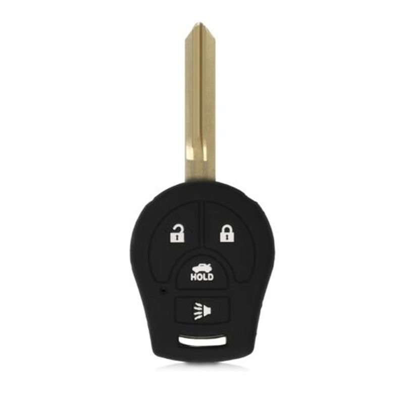 Auto si Moto - Electronice auto - Accesorii electronice auto - Husa Cheie Auto pentru Nissan, 4 Butoane, Silicon, Negru, 49187.01 - Infinity.ro