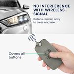 Auto si Moto - Electronice auto - Accesorii electronice auto - Husa Cheie Auto pentru Renault/Dacia, 4 Butoane, Keyless Go, Piele nabuc, Gri, 48565.09 - Infinity.ro