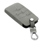 Auto si Moto - Electronice auto - Accesorii electronice auto - Husa Cheie Auto pentru Renault/Dacia, 4 Butoane, Keyless Go, Piele nabuc, Gri, 48565.09 - Infinity.ro