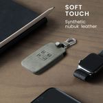 Auto si Moto - Electronice auto - Accesorii electronice auto - Husa Cheie Auto pentru Renault/Dacia, 4 Butoane, Keyless Go, Piele nabuc, Gri, 48565.09 - Infinity.ro