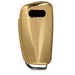 Auto si Moto - Electronice auto - Accesorii electronice auto - Husa Cheie Auto pentru Audi, 3 Butoane, Silicon, Gold, 44984.92 - Infinity.ro
