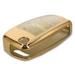 Auto si Moto - Electronice auto - Accesorii electronice auto - Husa Cheie Auto pentru Audi, 3 Butoane, Silicon, Gold, 44984.92 - Infinity.ro