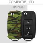 Auto si Moto - Electronice auto - Accesorii electronice auto - Husa Cheie Auto pentru VW/Skoda/Seat, 3 Butoane, Silicon, Verde, 41729.09 - Infinity.ro