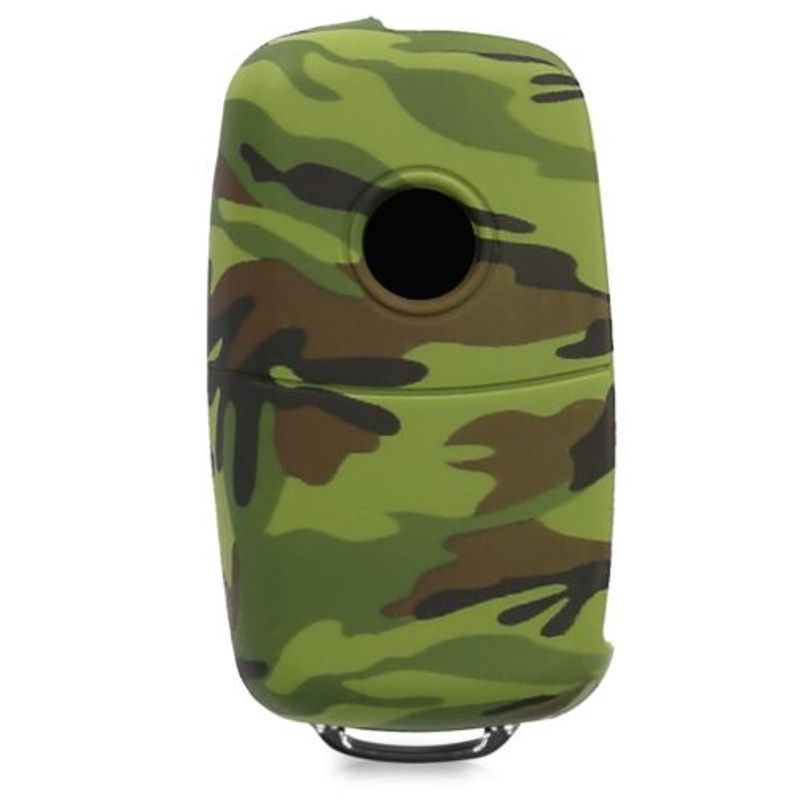 Auto si Moto - Electronice auto - Accesorii electronice auto - Husa Cheie Auto pentru VW/Skoda/Seat, 3 Butoane, Silicon, Verde, 41729.09 - Infinity.ro