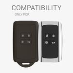 Auto si Moto - Electronice auto - Accesorii electronice auto - Husa Cheie Auto kwmobile pentru Renault/Dacia  4 Butoane - Keyless Go, Silicon, Negru, 48035.107 - Infinity.ro