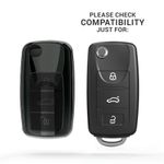 Auto si Moto - Electronice auto - Accesorii electronice auto - Husa Cheie Auto pentru VW/Skoda/Seat, 3 Butoane, Silicon, Negru, 48036.95 - Infinity.ro