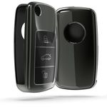 Auto si Moto - Electronice auto - Accesorii electronice auto - Husa Cheie Auto pentru VW/Skoda/Seat, 3 Butoane, Silicon, Negru, 48036.95 - Infinity.ro