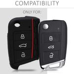 Auto si Moto - Electronice auto - Accesorii electronice auto - Husa Cheie Auto pentru VW, 3 Butoane, Silicon, Negru, 42888.09 - Infinity.ro