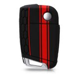 Auto si Moto - Electronice auto - Accesorii electronice auto - Husa Cheie Auto pentru VW, 3 Butoane, Silicon, Negru, 42888.09 - Infinity.ro