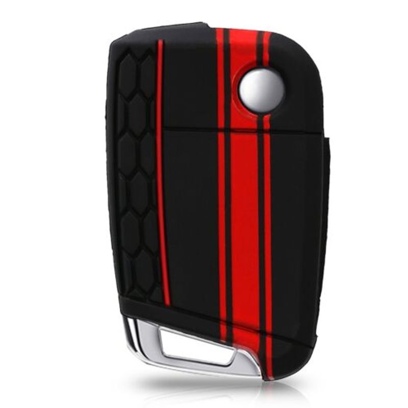 Auto si Moto - Electronice auto - Accesorii electronice auto - Husa Cheie Auto pentru VW, 3 Butoane, Silicon, Negru, 42888.09 - Infinity.ro