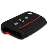 Auto si Moto - Electronice auto - Accesorii electronice auto - Husa Cheie Auto pentru VW, 3 Butoane, Silicon, Negru, 42888.09 - Infinity.ro