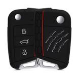 Auto si Moto - Electronice auto - Accesorii electronice auto - Husa Cheie Auto pentru VW/Skoda/Seat, 3 Butoane, Silicon, Negru, 42888.29 - Infinity.ro
