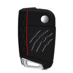 Auto si Moto - Electronice auto - Accesorii electronice auto - Husa Cheie Auto pentru VW/Skoda/Seat, 3 Butoane, Silicon, Negru, 42888.29 - Infinity.ro