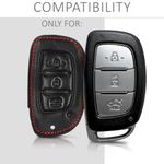 Auto si Moto - Electronice auto - Accesorii electronice auto - Husa Cheie Auto pentru Hyundai/Kia, 3 Butoane, Keyless Go, Piele ecologica, Negru, 43665.01 - Infinity.ro
