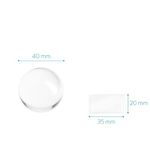 Casa si Gradina - Decoratiuni - Obiecte decorative - Accesorii decorative - Glob de sticla cu sport Navaris pentru fotografii/ decor, 40 mm, 45357.25 - Infinity.ro