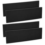 Auto si Moto - Piese auto si accesorii - Caroserie - Alte accesorii caroserie - Set 4 Protectii perete autoadezive pentru usa auto 40 x 12 x 1.5 cm, Kwmobile, Negru, EVA, 46973.01 - Infinity.ro