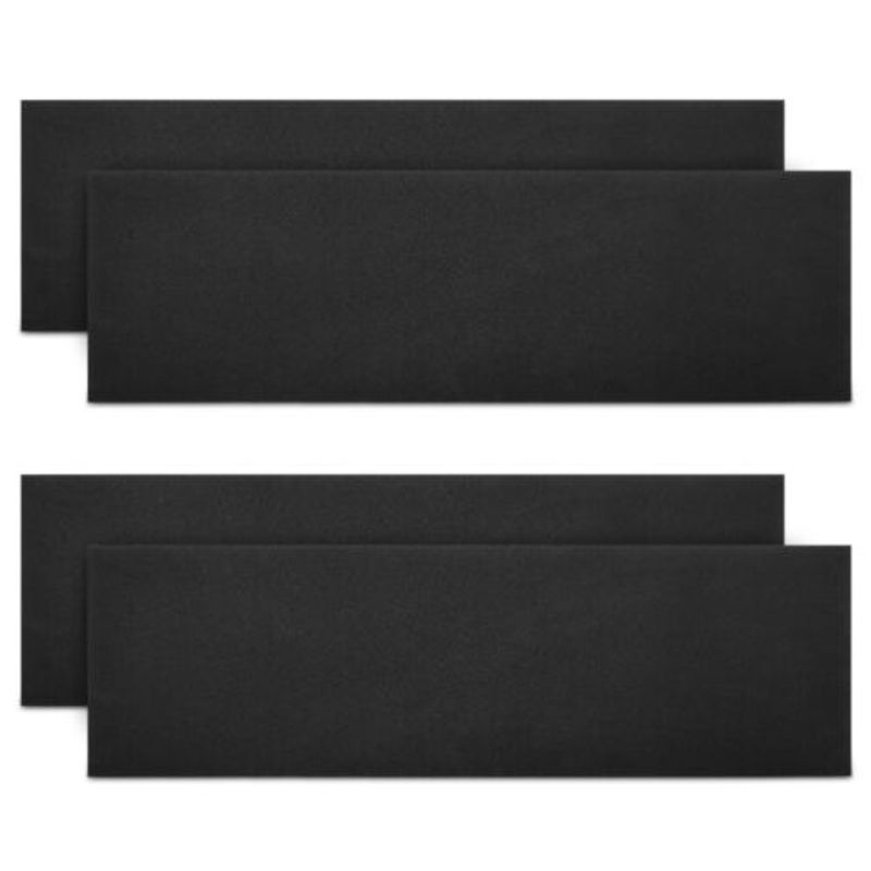 Auto si Moto - Piese auto si accesorii - Caroserie - Alte accesorii caroserie - Set 4 Protectii perete autoadezive pentru usa auto 40 x 12 x 1.5 cm, Kwmobile, Negru, EVA, 46973.01 - Infinity.ro