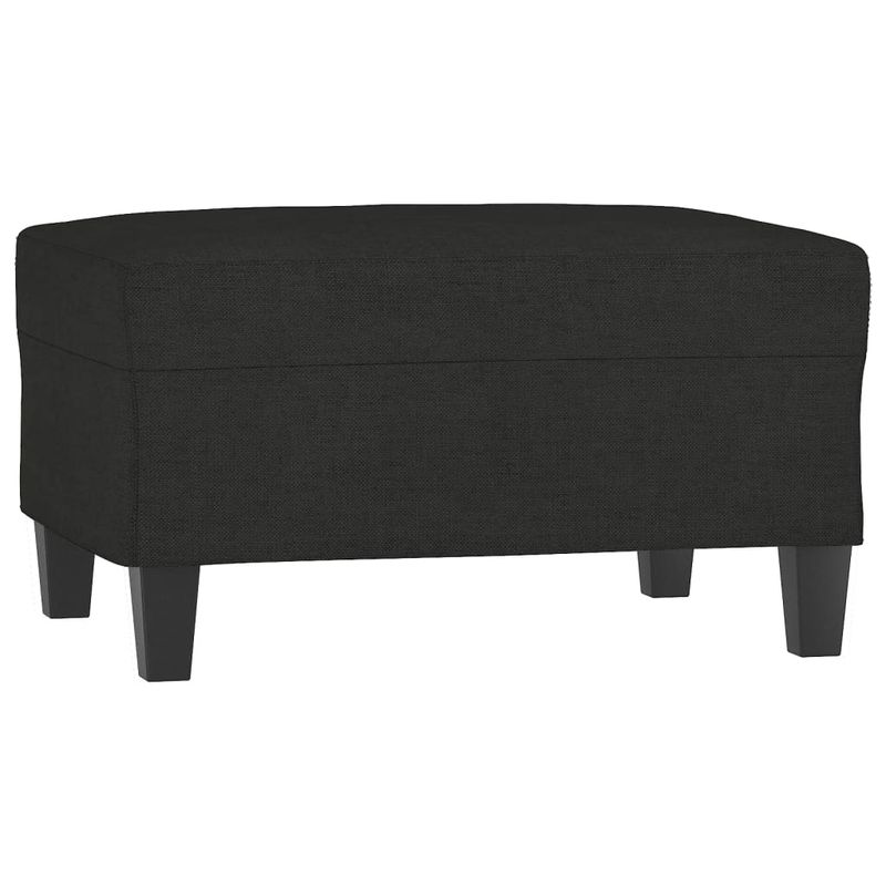 Casa si Gradina - Mobilier - Canapele si coltare - Canapele - Canapea cu 3 locuri si taburet, textil, negru, 210 cm, model 4 - Infinity.ro