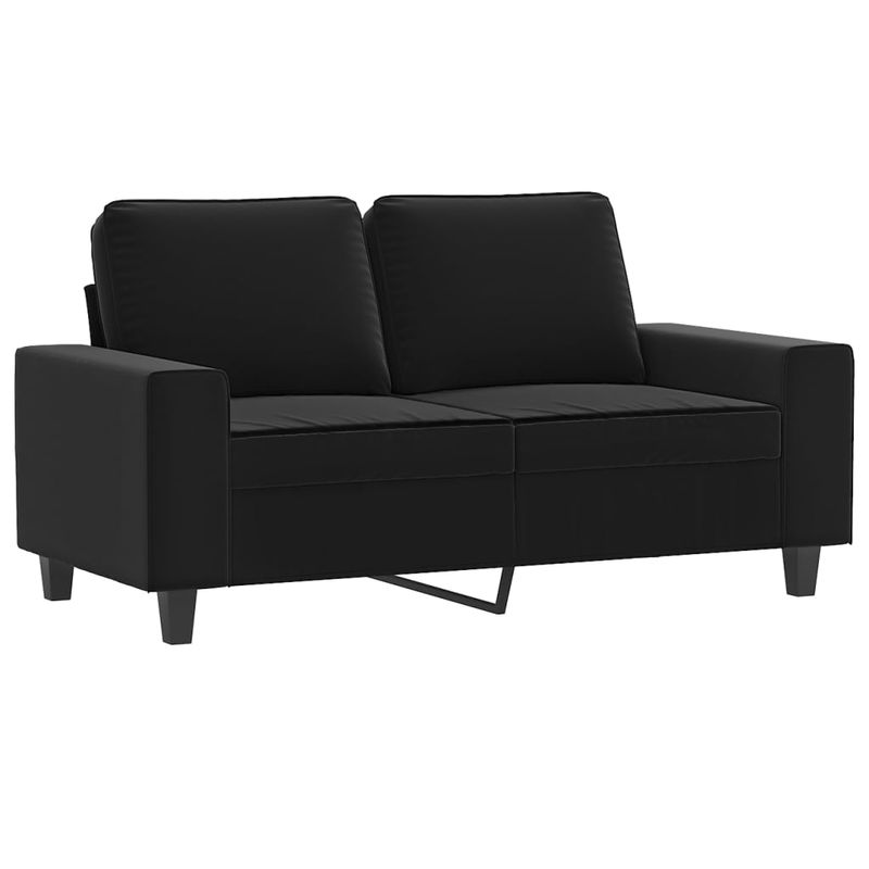 Casa si Gradina - Mobilier - Canapele si coltare - Canapele - Canapea cu 2 locuri, tesatura, negru, 120 cm, model 1 - Infinity.ro