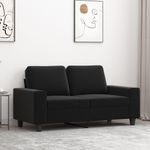 Casa si Gradina - Mobilier - Canapele si coltare - Canapele - Canapea cu 2 locuri, tesatura, negru, 120 cm, model 1 - Infinity.ro