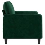 Casa si Gradina - Mobilier - Canapele si coltare - Canapele - Canapea cu 2 locuri, catifea, verde inchis, 120 cm, model 3 - Infinity.ro