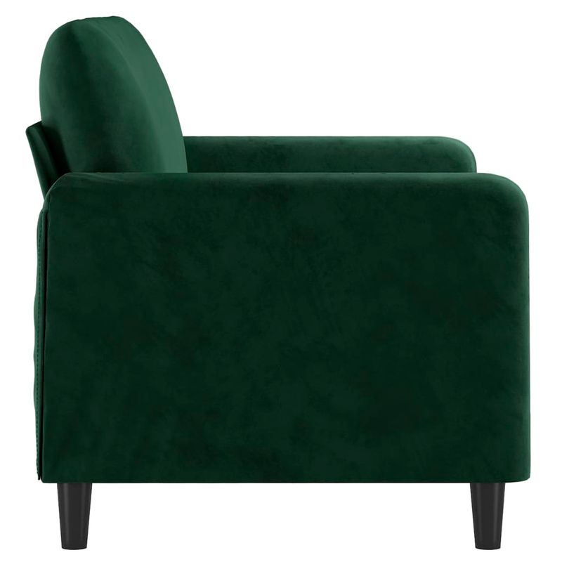 Casa si Gradina - Mobilier - Canapele si coltare - Canapele - Canapea cu 2 locuri, catifea, verde inchis, 120 cm, model 3 - Infinity.ro