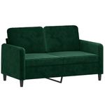 Casa si Gradina - Mobilier - Canapele si coltare - Canapele - Canapea cu 2 locuri, catifea, verde inchis, 120 cm, model 3 - Infinity.ro