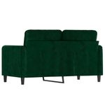 Casa si Gradina - Mobilier - Canapele si coltare - Canapele - Canapea cu 2 locuri, catifea, verde inchis, 120 cm, model 3 - Infinity.ro