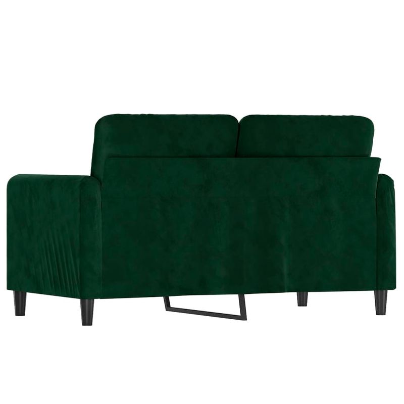 Casa si Gradina - Mobilier - Canapele si coltare - Canapele - Canapea cu 2 locuri, catifea, verde inchis, 120 cm, model 3 - Infinity.ro