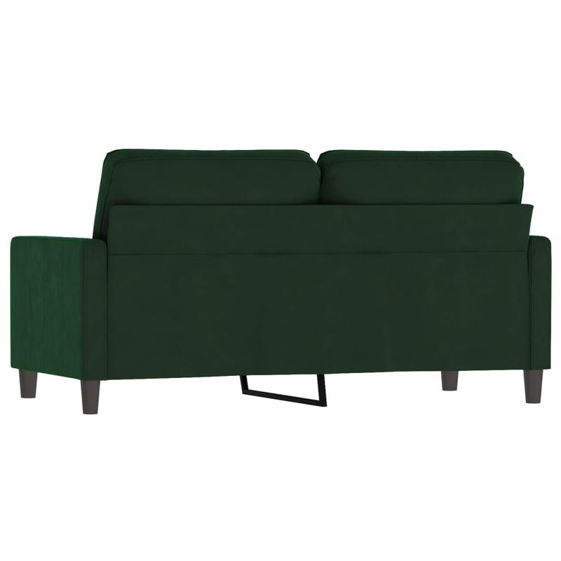 Casa si Gradina - Mobilier - Canapele si coltare - Canapele - Canapea cu 2 locuri, catifea, verde inchis, 140 cm, model 1 - Infinity.ro