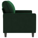 Casa si Gradina - Mobilier - Canapele si coltare - Canapele - Canapea cu 2 locuri, catifea, verde inchis, 140 cm, model 1 - Infinity.ro