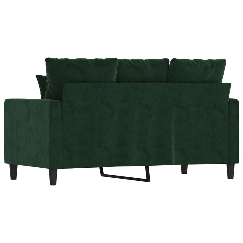 Casa si Gradina - Mobilier - Canapele si coltare - Canapele - Canapea cu 2 locuri, catifea, verde inchis, 120 cm, model 2 - Infinity.ro