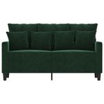 Casa si Gradina - Mobilier - Canapele si coltare - Canapele - Canapea cu 2 locuri, catifea, verde inchis, 120 cm, model 2 - Infinity.ro