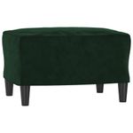 Casa si Gradina - Mobilier - Canapele si coltare - Canapele - Canapea cu 3 locuri si taburet, catifea, verde inchis, 180 cm, model 2 - Infinity.ro