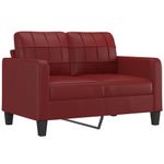 Casa si Gradina - Mobilier - Canapele si coltare - Canapele - Canapea cu 2 locuri, textil, rosu vin, 120 cm, model 2 - Infinity.ro