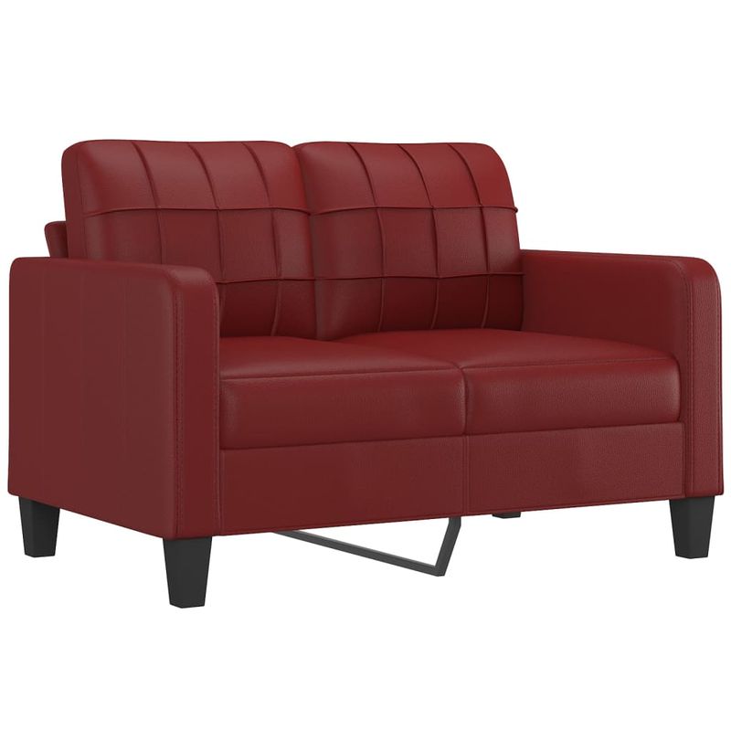 Casa si Gradina - Mobilier - Canapele si coltare - Canapele - Canapea cu 2 locuri, textil, rosu vin, 120 cm, model 2 - Infinity.ro