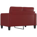 Casa si Gradina - Mobilier - Canapele si coltare - Canapele - Canapea cu 2 locuri, textil, rosu vin, 120 cm, model 2 - Infinity.ro