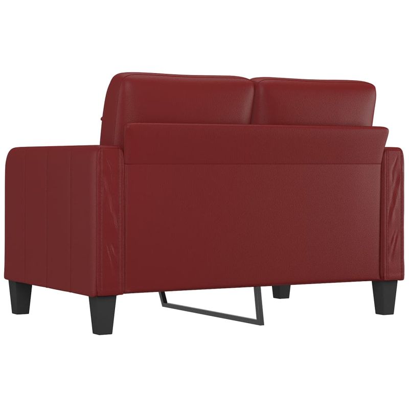 Casa si Gradina - Mobilier - Canapele si coltare - Canapele - Canapea cu 2 locuri, textil, rosu vin, 120 cm, model 2 - Infinity.ro