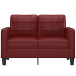 Casa si Gradina - Mobilier - Canapele si coltare - Canapele - Canapea cu 2 locuri, textil, rosu vin, 120 cm, model 2 - Infinity.ro
