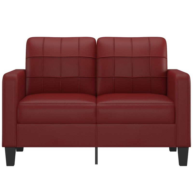 Casa si Gradina - Mobilier - Canapele si coltare - Canapele - Canapea cu 2 locuri, textil, rosu vin, 120 cm, model 2 - Infinity.ro