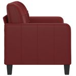 Casa si Gradina - Mobilier - Canapele si coltare - Canapele - Canapea cu 2 locuri, textil, rosu vin, 120 cm, model 2 - Infinity.ro