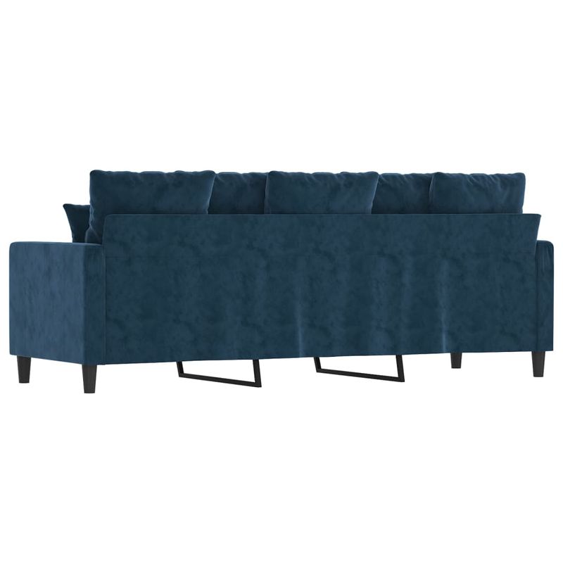 Casa si Gradina - Mobilier - Canapele si coltare - Canapele - Canapea cu 3 locuri, catifea, albastru, 180 cm, model 2 - Infinity.ro